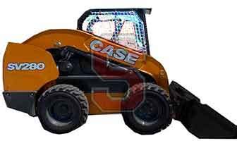 case 280 skid steer tipping|case sv280 horsepower.